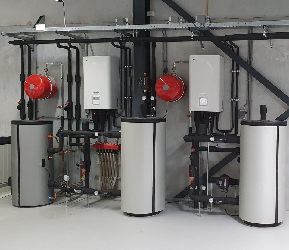 Technische ruimte NAP verwarmingsinstallatie